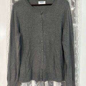 Old Navy Women's Gray Button Down Cardigan Size XL
